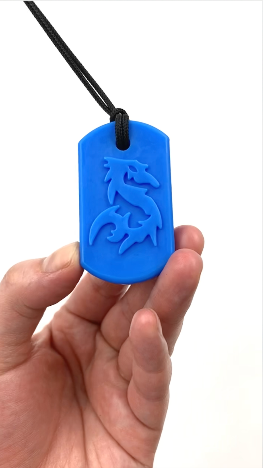 Blue Dragon  Chew Necklace sensory play store Australia