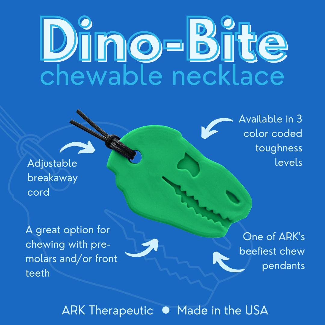 Features of the Dino-Bite Chewable necklace