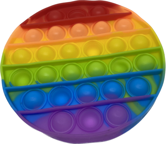 Rainbow Push Pop It Circle