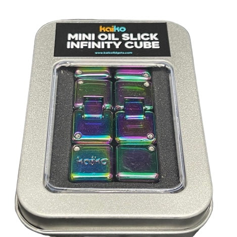 Mini Metal Infinity Cube in tin