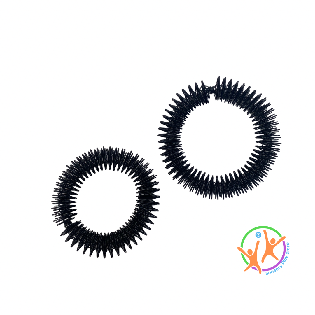 Medium and Large Wrist Spikey Black